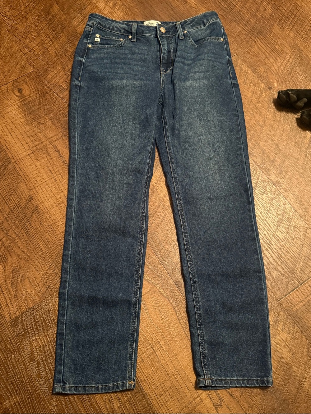 Classic High-Rise Dark Blue Women's Jeans